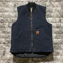 CARHARTT ダックベスト M ネイビーカーハー ト　DUCK VEST アメリカ製 Carhartt ダックベスト ネイビー Size (XXL) ビッグサイズ