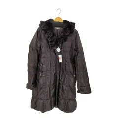 ユーズドフルギ USED古着 {{S&I}} 襟ファー フロントジップ ロングスリーブ ダウンコート レディース  M