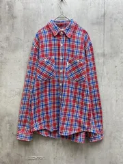 美品 HOLLYWOOD RANCH MARKET ハリウッドランチマーケット チェック ネル シャツ size2/赤ｘ青  ◇■レディース