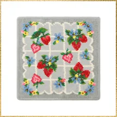 ☆彡送料無料でお届け☆彡Free Size_グレー 【1E5125012525111】ストロベリーフィールドプティ ハンカチ