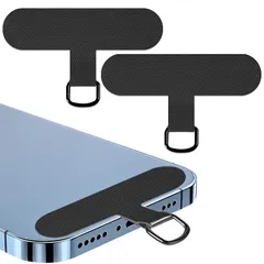 [ZXZone] ストラップホルダー スマホ ストラップホール ファブリックパッチ ネックストラップ 外付け 落下防止 首掛け 斜めがけ 肩掛け 首かけ ショルダー 肩かけ 携帯ストラップ iphone android スマホアクセサリ薄型 一体成形 着脱 0