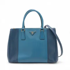 美品 プラダ ギャランティ付 サフィアーノ レザー ガレリア B2274C 2WAY トート バッグ 斜め掛け ショルダー レディース MMM DM51-2【中古】