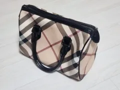 ヴィンテージ バーバリー ノヴァチェック ボストンバッグ