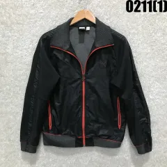 PUMA プーマ ブラック ウィンドブレーカー ジャケット レッド POINT S
