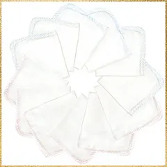 ☆彡送料無料でお届け☆彡12枚セット(水色6枚、ピンク6枚) ガーゼハンカチ 赤ちゃん 12枚 セット 洗うとふわふわになるガーゼハンカチ ダブルガーゼ ベビー 綿100％ 30 × 30 cm