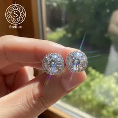 【至高の輝き】0.5ct モアサナイト×S925 プレミアムピアス／ダイヤモンド代用／一粒／シルバー925／プラチナ仕上げ／アレルギー対応／スタッドピアス／両耳／ジュエリー／ギフト、プレゼント／ご褒美／トラベル／冠婚葬祭／記念日／刻印／GRA鑑定書付
