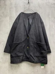 新品 SELECT MOCA セレクトモカ ノーカラー ポケットデザイン アウター ジャケット コート sizeF/グレー ◆■レディース