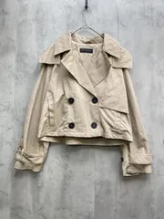ZARA ザラ 3046/076/743 ショート丈フード付き トレンチ コート sizeUSA XS/ベージュ ◇■レディース