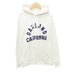 チャンピオン CHAMPION リバースウィーブ パーカー フーディー ロゴ 厚手 Mサイズ 白 ホワイト