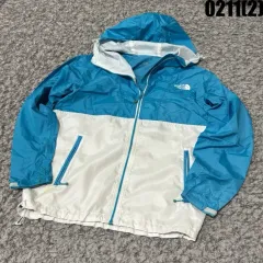 THE NORTH FACE ザノースフェイス ウィンドブレーカー ジャケット ブルー/白 s