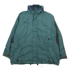 90s OLD Columbia コロンビア ナイロン ジャケット ブルゾン マウンテンパーカー フリースライナー付き 3L グリーン メンズ 【中古】