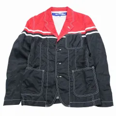 00s JUNYA WATANABE MAN COMME des GARCONS ナイロン テーラード ジャケット レーシング 07ss collection Archive SS レッド 【中古】のサムネイル