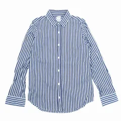 JOURNAL STANDARD relume ジャーナルスタンダード ストライプ柄 シャツ 長袖 トーマスメイソン 2 M ネイビー レディース 【中古】