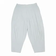 HOMME PLISSE ISSEY MIYAKE オムプリッセ イッセイミヤケ 消しプリーツ クロップドパンツ イージー ジョガー 2 ライトグレー 【中古】のサムネイル