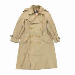 Vintage Burberrys バーバリーズ 英国製 ノバチェック柄 トレンチコート ジャケット ロング丈 コットン ベージュ メンズ 【中古】