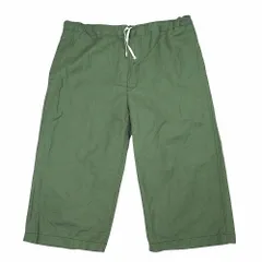 25ss tao COMME des GARCONS タオコムデギャルソン コットン リネン ツイル イージーパンツ グリーン TO-P010 レディース 【中古】