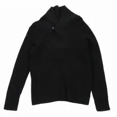 ARMANI EXCHANGE アルマーニ エクスチェンジ メリノウール ニット セーター 長袖 トップス サイズM ブラック 黒 レディース 【中古】