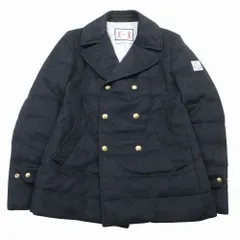 MONCLER GAMME BLEU モンクレール ガムブルー カシミヤブレンド Pコート ダウンジャケット コート 1 S ネイビー メンズ 【中古】