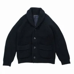 TOMORROWLAND tricot トゥモローランド ウール カシミヤ ショールカラー ニット ジャケット カーディガン M ネイビー メンズ 【中古】