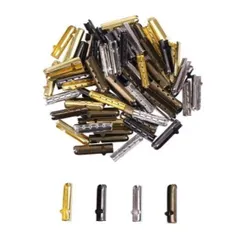 靴ひも パーカー 紐用 金属 製 アグレット 4色各20個 計80個 セット