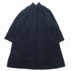 BARNEYS NEW YORK バーニーズ ニューヨーク コート ジャケット スタンドカラー ウール アウター F ネイビー レディース 【中古】