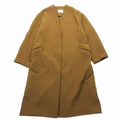 IENA イエナ ノーカラーコート ジャケット ロング丈 18020900600030 アウター サイズ38 M キャメル レディース 【中古】
