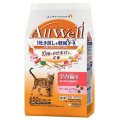 ユニ・チャーム All Well 10種の自然素材 室内猫用 サーモン＆ツナ味 650g 猫用フード （1点）