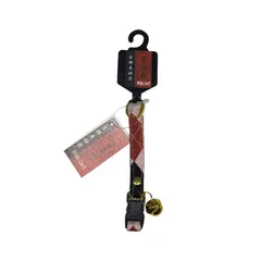 神戸工房 猫用首輪 京楽布 格子 桃 S ペット用品 （1点）