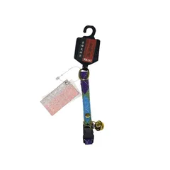 神戸工房 猫用首輪 京楽布 格子 緑 S ペット用品 （1点）