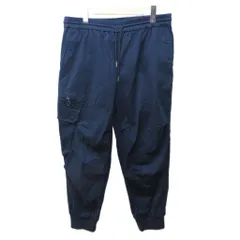 アルマーニエクスチェンジ A/X ARMANI EXCHANGE イージーカーゴパンツ スラックス ゴムウエスト テーパード 紺 ネイビー 31 約M 0126のサムネイル