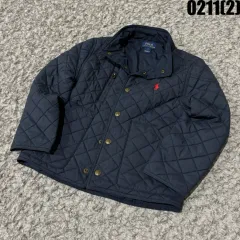 ポロラルフローレン ネイビー キルティング ジャケット xxs
