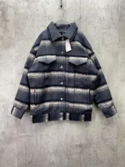 新品 KBF ケービーエフ アーバンリサーチ KB87-27M030 シャギー チェック ジャケット sizeOne/チャコール ◆■◎レディース