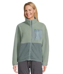 エルエルビーン レディース アウター コート フリース ジャケット LLBean Mountainside Fleece Jacket ColorBlock Faded SageBals セージ