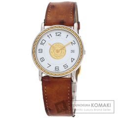 美品/稼働品】エルメス セリエ デイト ラウンド 新品電池 32mm