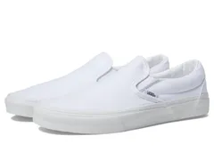 バンズ メンズ シューズ スニーカー Vans Classic SlipOn Wide Canvas True Whi