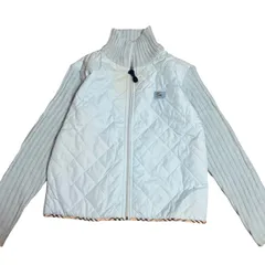 バーバリー　キルティングジャケット　水色　ノバチェック