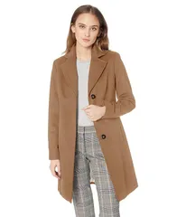 カルバンクライン レディース アウター コート ウール Calvin Klein Womens Classic Cashmere Wool Blend Coat Camel キャメル