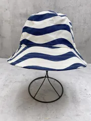 marimekko マリメッコ ユニクロ UVカット バケット ハット sizeONE(55-58cm)/白系ｘ紺 ■◆レディース