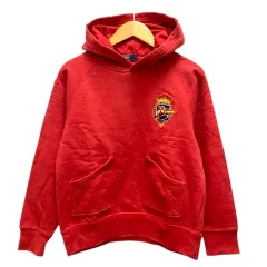 ポロ バイ ラルフローレン Polo by Ralph Lauren パーカー フーディー コットン ワッペン 長袖 140 赤 レッド