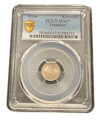 1839 ドイツ フランクフルト 1クロイツァー NGC MS64 1839 ドイツ フランクフルト 1クロイツァー NGC MS64 未使用 - メルカリ