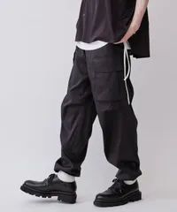 LUI’S デザインカーゴパンツ カーゴパンツ ブラック ポリエステルのサムネイル