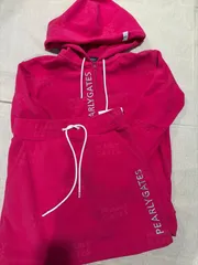 新品タグ付 パーリーゲイツ ロゴパイルジャガード フーディセットアップ 0