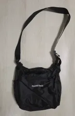 (着用画像) モンベル ポケッタブル ショルダーバッグ ライト ブラック S M