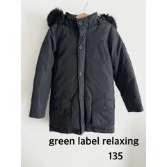 green label relaxing　グリーンレーベルリラクシング ダウンコート　135   ブラック　黒　秋冬　送料込み  3407968