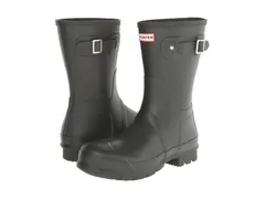 ハンター メンズ シューズ ブーツ・レインブーツ Hunter Original Short Rain Boots Dark Olive オリーブ