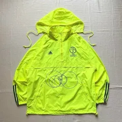 2002年開催　日韓W杯限定品　ワールドカップ　old adidas　オールドアディダス　両面プリント　パフォーマンスロゴ　アノラック　プルオーバー型ナイロンジャケット　シェルジャケット　Y2K　テック　world cup model nylon jacket