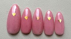 ネイルチップ 付け爪 ミラーネイル ハートネイル 現品販売 - メルカリ