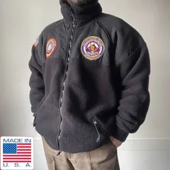 美品 USA製 実物 米軍 ECWCS GEN2 LEVEL3 パッチ付き ポーラテック フリース ジャケット 黒 XL ゴアテックスライナー D153-18-0022ZT