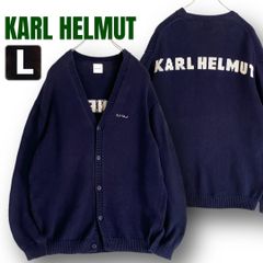日本製】カールヘルム スナップボタン カーディガン 古着 19 レトロ 
