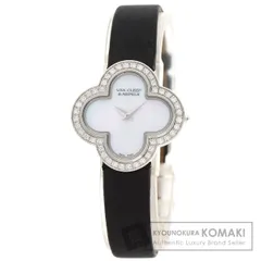 Van Cleef & Arpels ヴァンクリーフ＆アーペル VCARM95800 アルハンブラ スモールモデル 腕時計 K18WG サテン レディース [中古]のサムネイル